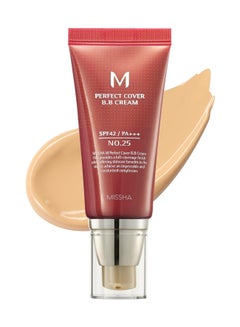 Missha M Perfect BB Cream light/medium with neutral skin tone SPF 42 PA +++ 50ml No.25 (Warm Beige)  - Image 1