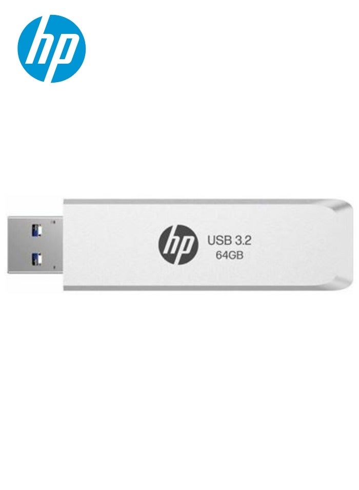 HP 819W 64GB USB 3.2 Flash Drive HPFD819W-64 Silver  - Image 3