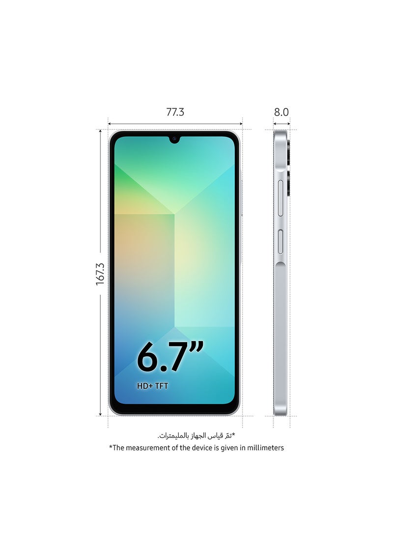 Samsung - Galaxy A06 5G Dual SIM Light Gray 6GB RAM 128GB - Middle East Version - Image 1