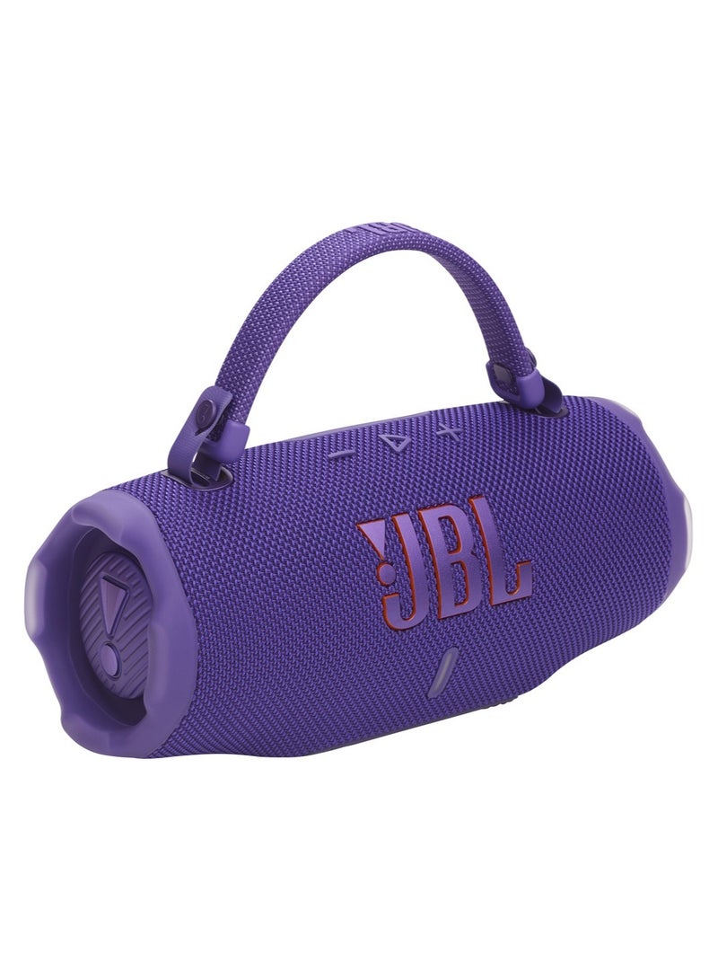 JBL Charge 6 Wireless Portable Speaker - Purple - Image 1