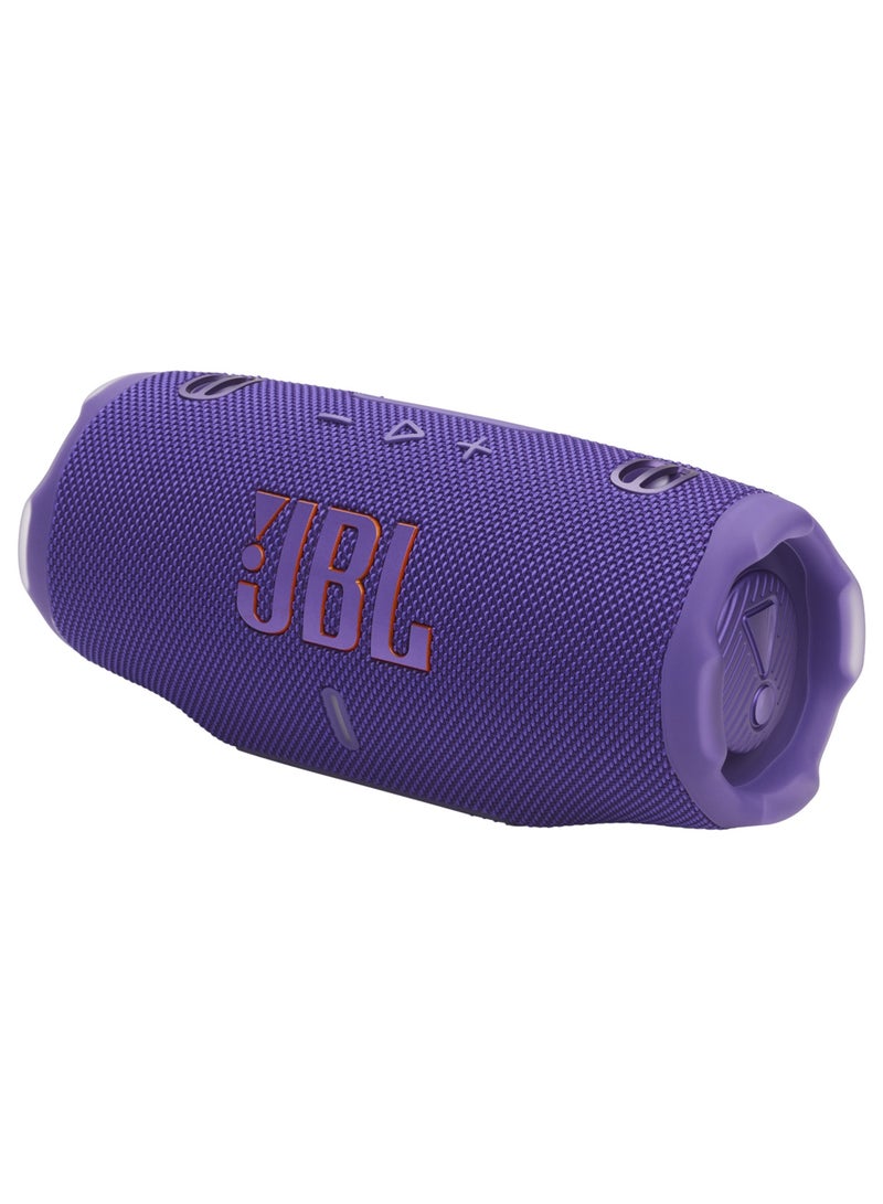 JBL Charge 6 Wireless Portable Speaker - Purple - Image 2