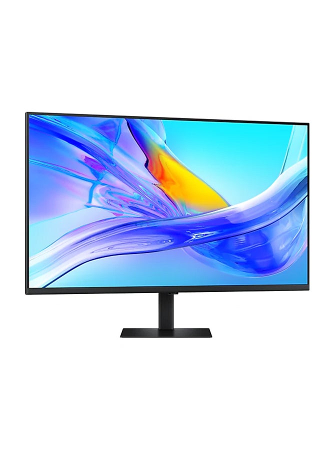 Samsung - 37 inch S8 4K UHD Monitor, USB Type C, 1.07 billion colors with HDR10, LAN, Display port, USB-A, USB-B, build in KVM switch, No tools setup, Height Adjustable Stand, LS37D800UAMXUE Black - Image 1