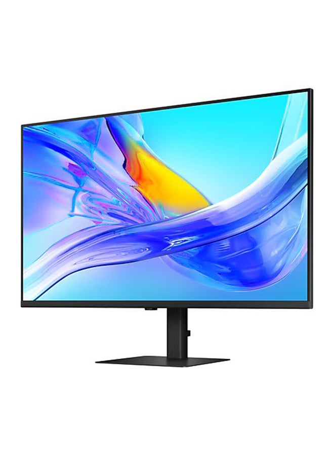 Samsung - 37 inch S8 4K UHD Monitor, USB Type C, 1.07 billion colors with HDR10, LAN, Display port, USB-A, USB-B, build in KVM switch, No tools setup, Height Adjustable Stand, LS37D800UAMXUE Black - Image 1