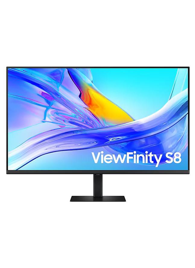 سامسونج 37 inch S8 4K UHD Monitor, USB Type C, 1.07 billion colors with HDR10, LAN, Display port, USB-A, USB-B, build in KVM switch, No tools setup, Height Adjustable Stand, LS37D800UAMXUE Black - Image 1