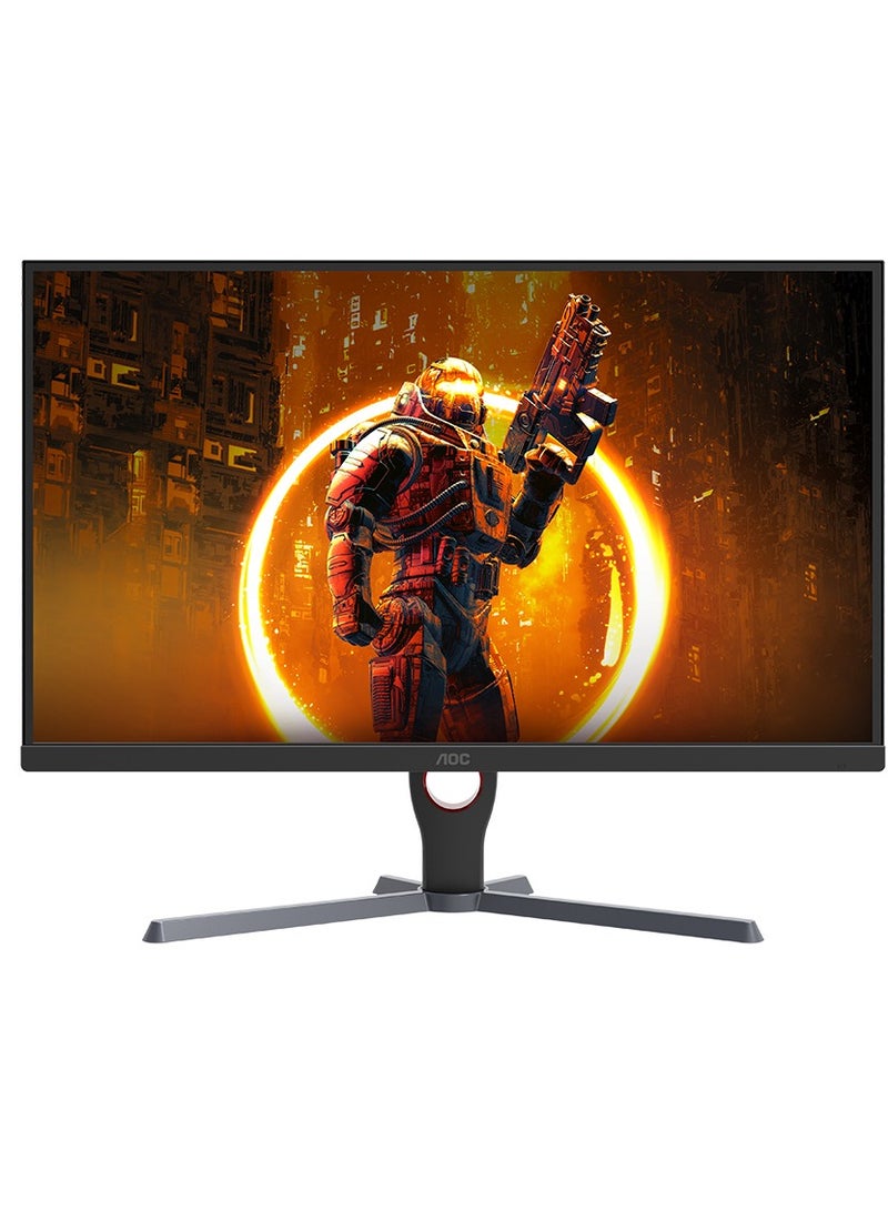 AOC - 27", 27G10ZE, Fast IPS Gaming Monitor, Full HD 1920x1080, 260Hz, 0.5ms, HDR10, Adaptive Sync, HDMI 2.0 x2, Display Port 1.4 x1, 3-Sided Frameless, Console Gaming Ready, Black and Red Red and Black - Image 1