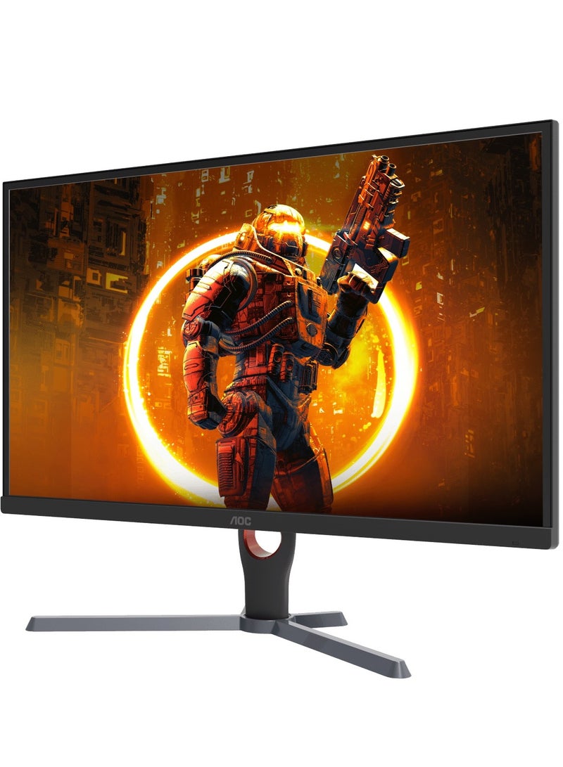 AOC - 27", 27G10ZE, Fast IPS Gaming Monitor, Full HD 1920x1080, 260Hz, 0.5ms, HDR10, Adaptive Sync, HDMI 2.0 x2, Display Port 1.4 x1, 3-Sided Frameless, Console Gaming Ready, Black and Red Red and Black - Image 1