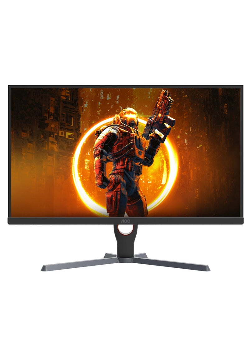 AOC - 27", 27G10ZE, Fast IPS Gaming Monitor, Full HD 1920x1080, 260Hz, 0.5ms, HDR10, Adaptive Sync, HDMI 2.0 x2, Display Port 1.4 x1, 3-Sided Frameless, Console Gaming Ready, Black and Red Red and Black - Image 1