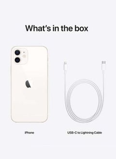 أبل Renewed - iPhone 12 Dual SIM 128GB White 5G With Facetime - Physical Dual SIM Version  - Image 3