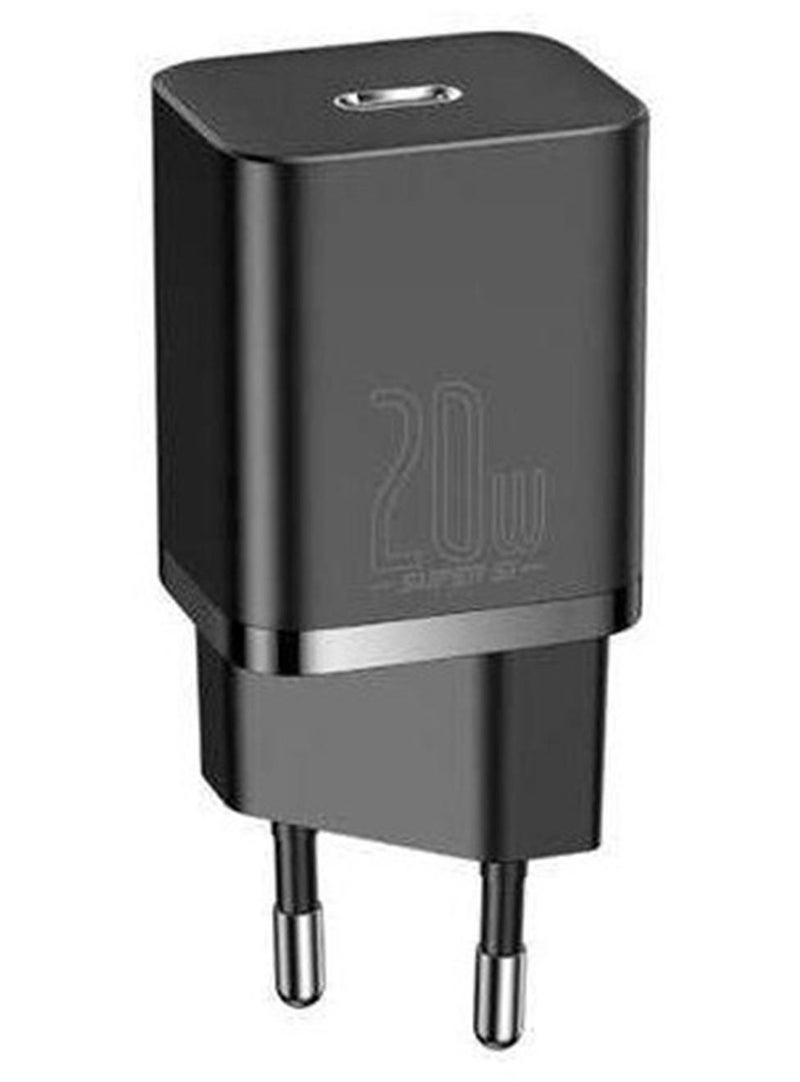 Baseus Super Si Quick Charger 1C 20W EU Black - Image 1