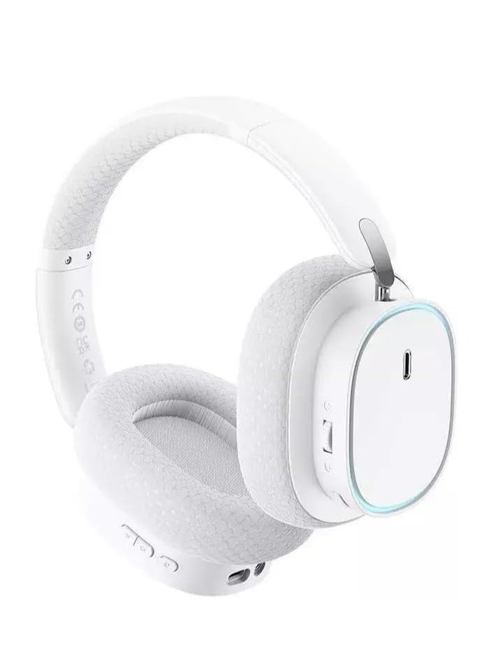 Baseus AeQur GH02 Gaming Wireless Headphones Moon White  - Image 5