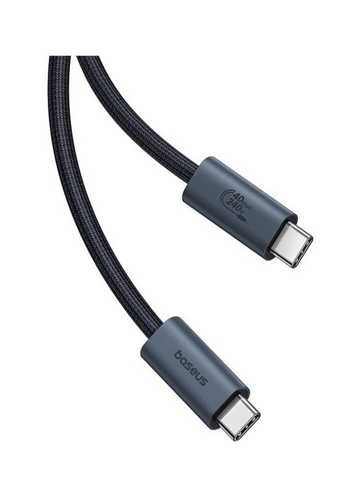 Baseus Flash Series 2 USB4 Full Featured Data Cable Type-C to Type-C 240W 1m Cluster Black - Image 2