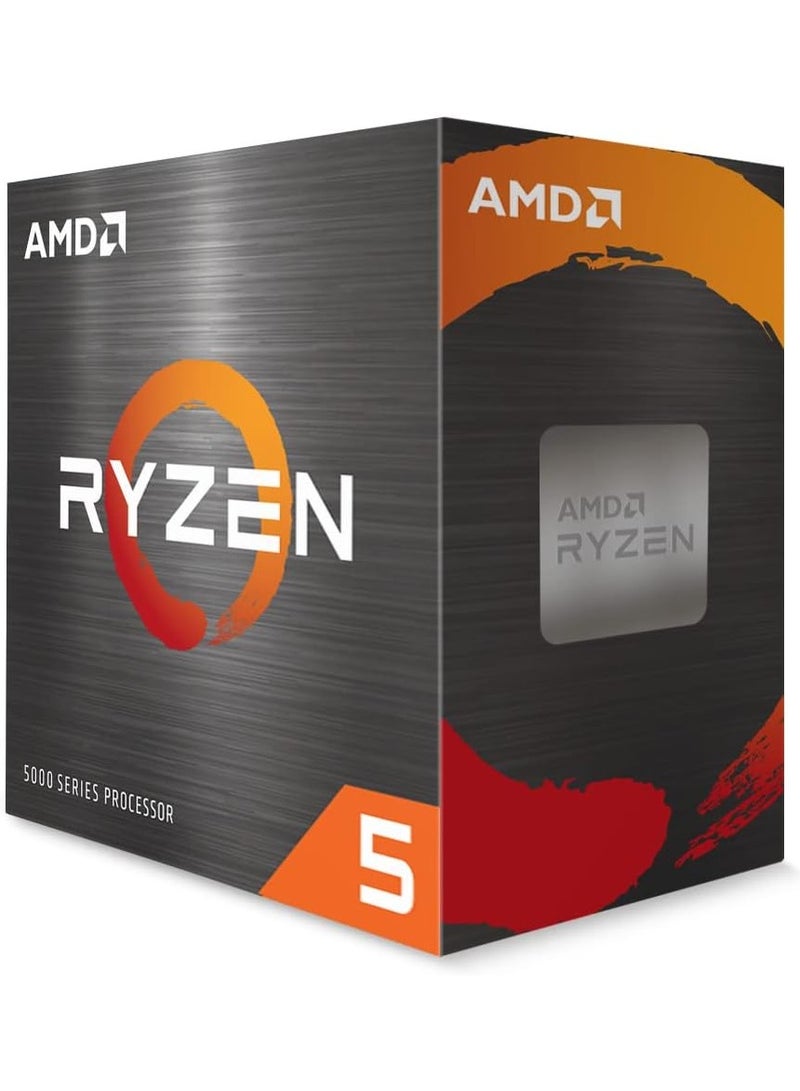 اي ام دي Ryzen 5 5500 Desktop Processor (6-core/12-Thread, 19 MB Cache, Upto 4.2 GHz Max Boost | Black - Image 1