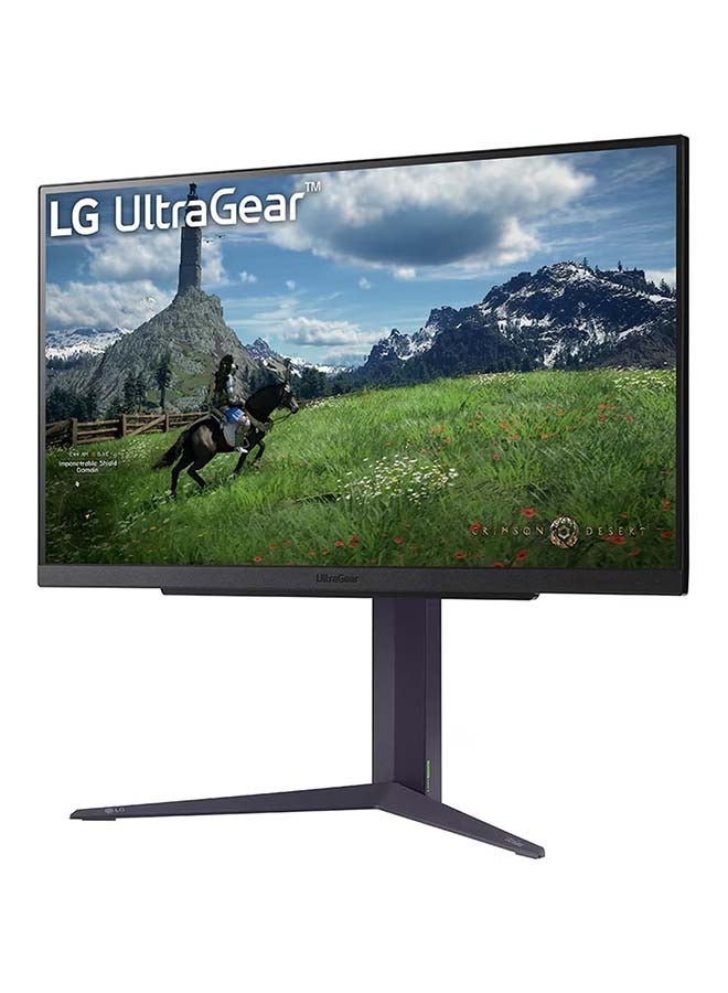 إل جي 27 inch Ultragear Gaming Monitor, QHD (2560 x 1440), Nano IPS, 1ms (GtG), 180Hz (200hz Overclock), NVIDIA G-SYNC Compatible, AMD FreeSync, HDR 400, Tilt/Height/Pivot Stand, HDMI, DP, HP Out, 27GS85Q Black - Image 3