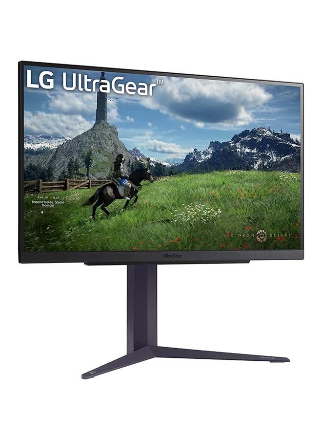 إل جي 27 inch Ultragear Gaming Monitor, QHD (2560 x 1440), Nano IPS, 1ms (GtG), 180Hz (200hz Overclock), NVIDIA G-SYNC Compatible, AMD FreeSync, HDR 400, Tilt/Height/Pivot Stand, HDMI, DP, HP Out, 27GS85Q Black - Image 2