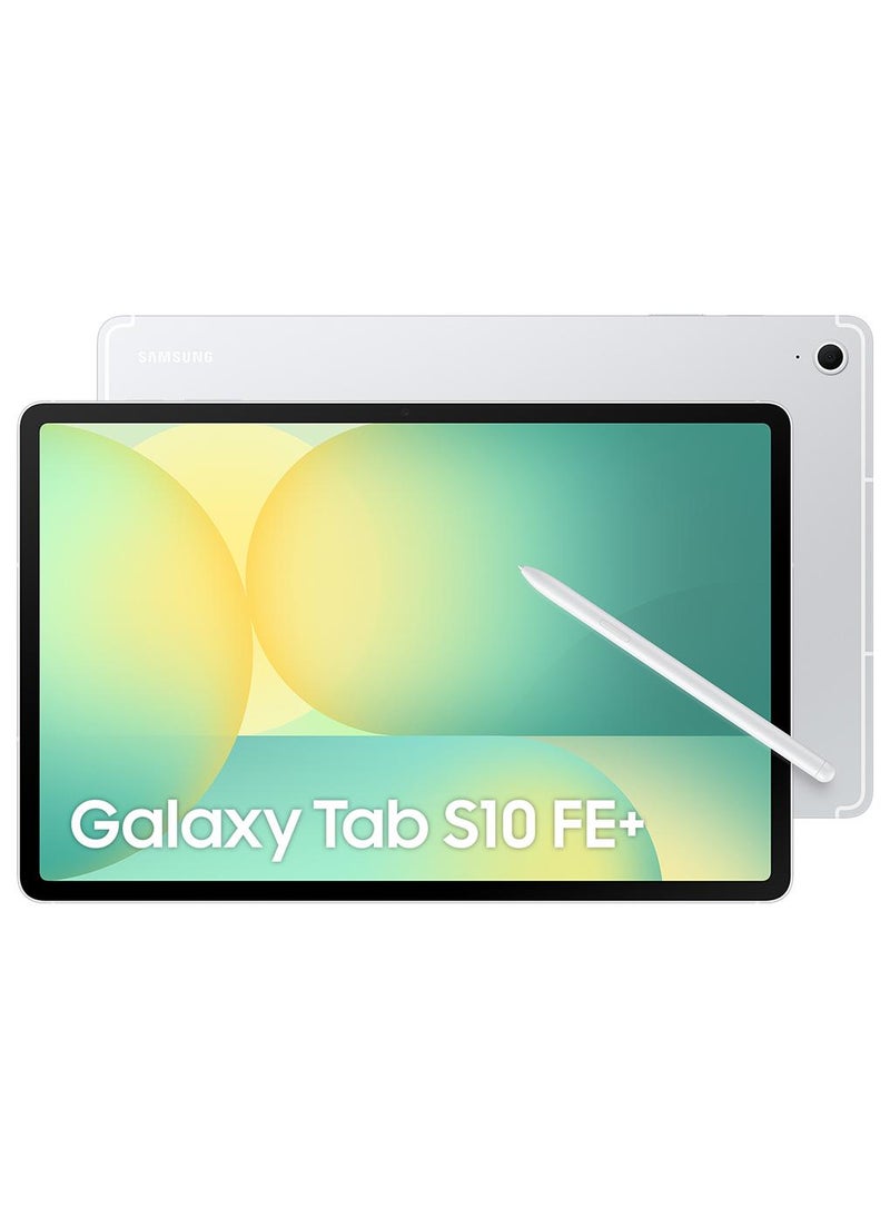 Samsung Galaxy Tab S10 FE Plus Silver 12GB RAM 256GB 5G - Middle East Version - Image 1