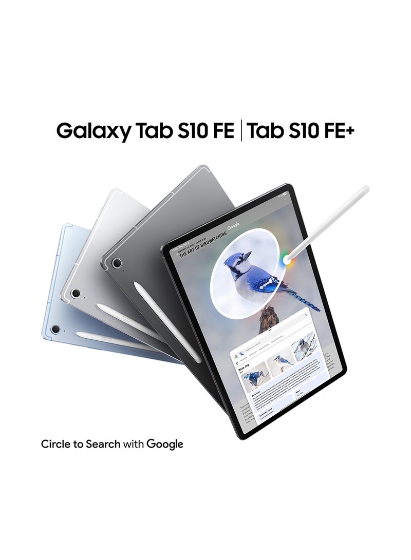 سامسونج Galaxy Tab S10 FE Silver 12GB RAM 256GB Wifi - Middle East Version - Image 2
