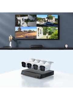 reolink Reolink Super HD Security Camera System NVS8-5MB4 Bullet 5MP Security Camera Kit with Person / Vehicle Detection  - Image 2