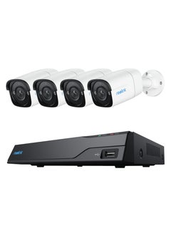 reolink Reolink Super HD Security Camera System NVS8-5MB4 Bullet 5MP Security Camera Kit with Person / Vehicle Detection  - Image 1