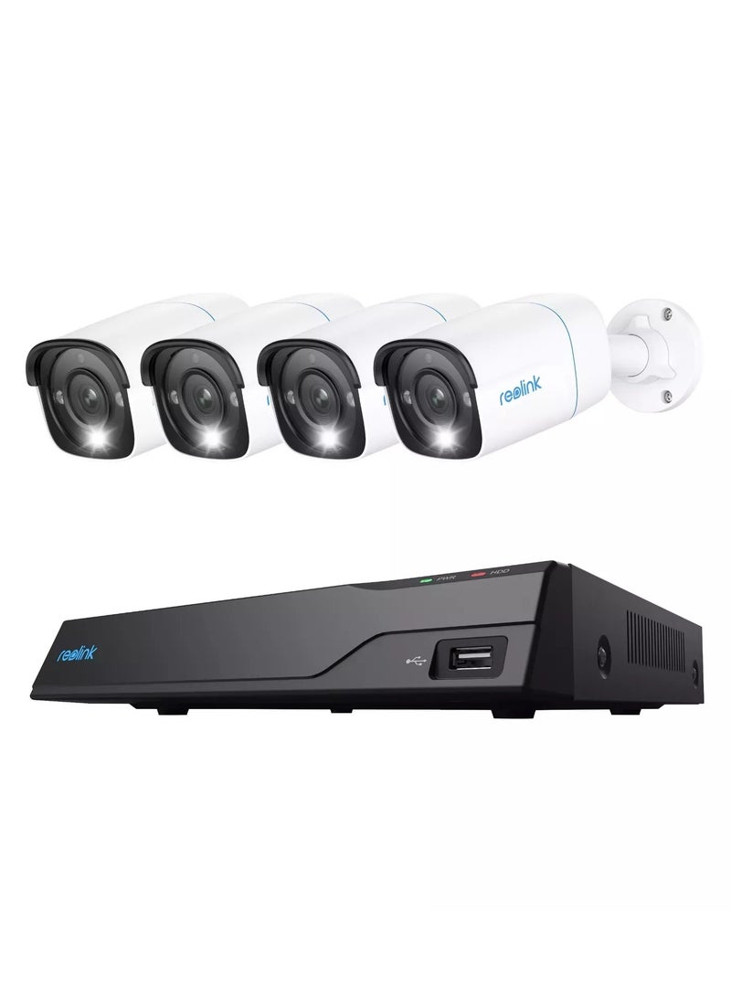 reolink - Reolink NVS8-8MB4 - 4K UHD Security System, 8-Channel NVR, 100 ft Crisp Night Vision, 24/7 Recording, Smart Detection - Image 1