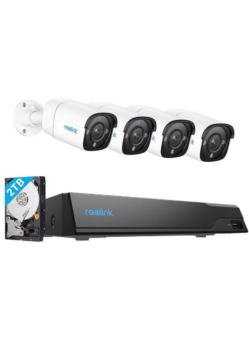 Reolink NVS8-12MB4 12MP Security System with Colour Night Vision PS6KB01-8 - Image 1