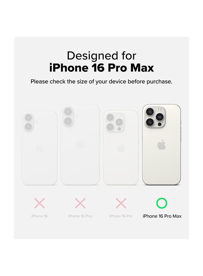 Ringke Fusion Case for iPhone 16 Pro Max , Transparent Hard Back Soft Flexible TPU Bumper Scratch Resistant Shockproof Protection Back Cover - Clear - Image 2