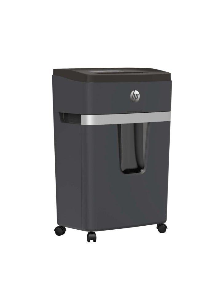 HP Pro Shredder 12MC Office Paper Shredder Machine, P-4 Security, Micro Cut, 12 Sheets, 25L Bin - 2814 Black - Image 3