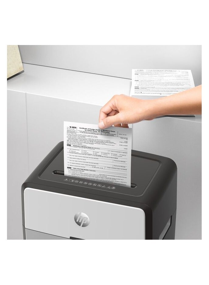 HP آلة تمزيق الورق المكتبي OneShred 24CC، أمان P-4، قطع متقاطع، 24 ورقة، سلة 30 لتر - 2807 - Image 4