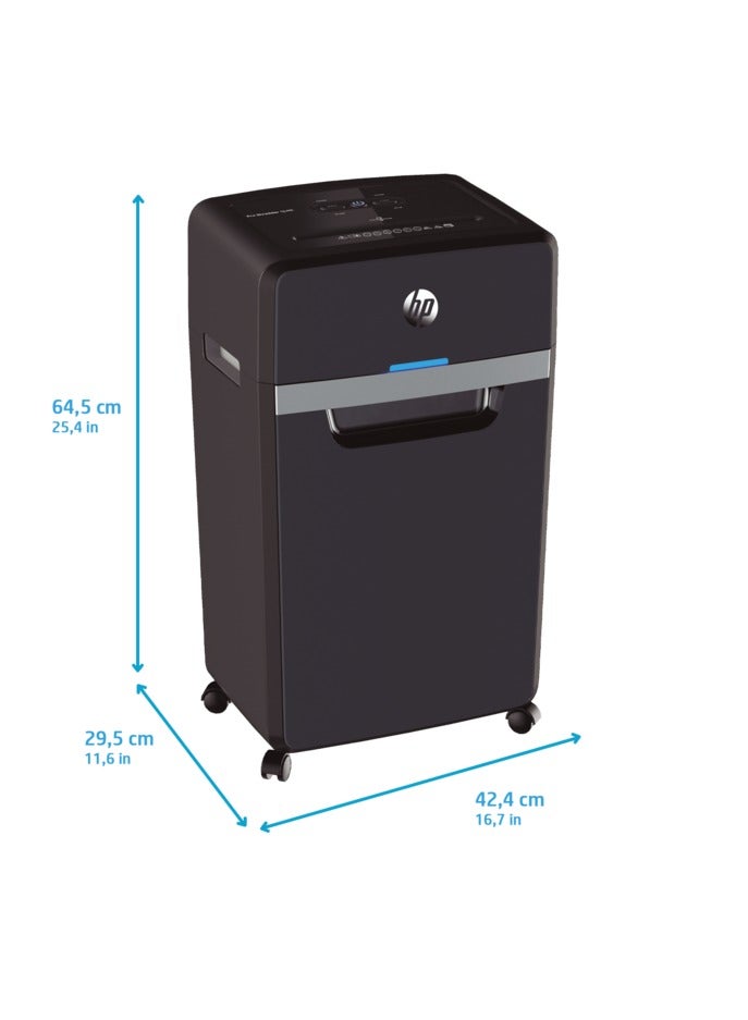 HP Pro Shredder 16MC Office Paper Shredder Machine, P-4 Security, Micro Cut, 16 Sheets, 30L Bin - 2816 Black - Image 5