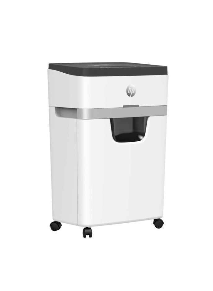 HP OneShred 12MC Office Paper Shredder Machine, P-4 Security, Micro Cut, 12 Sheets, 25L Bin - 2806 White - Image 1