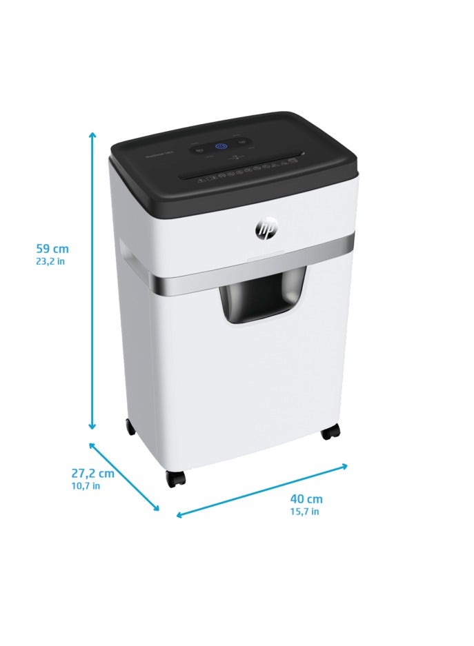 HP OneShred 18MC Office Paper Shredder Machine, P-4 Security, Micro Cut, 18 Sheets, 20L Bin - 2805 White - Image 4