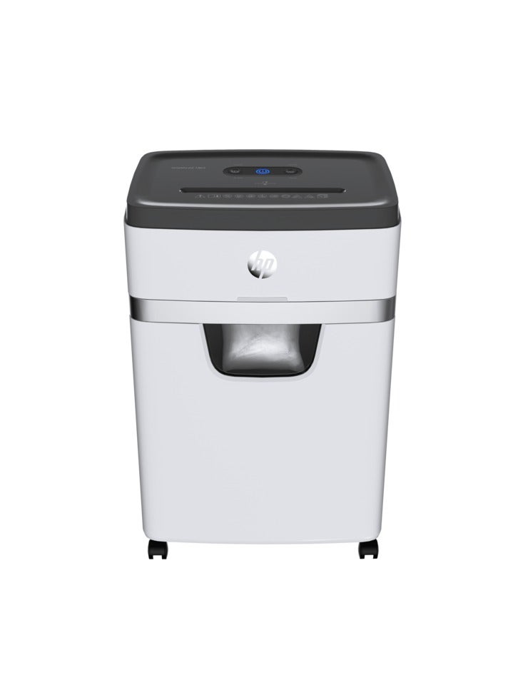 HP OneShred 18MC Office Paper Shredder Machine, P-4 Security, Micro Cut, 18 Sheets, 20L Bin - 2805 White - Image 1