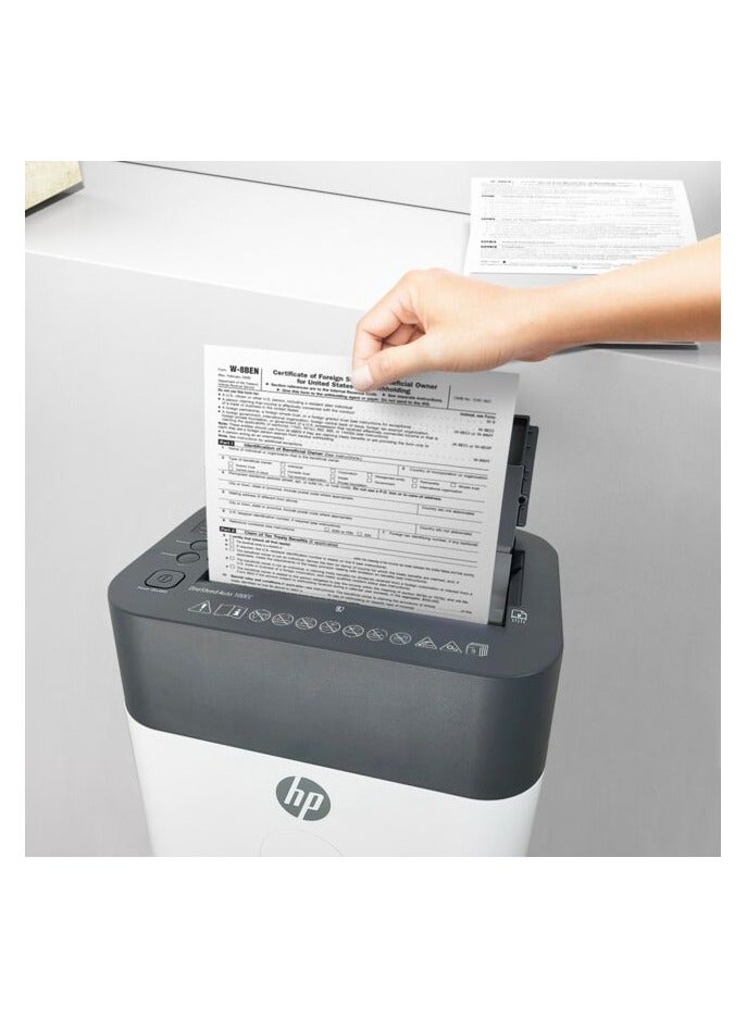 HP آلة تمزيق الورق المكتبي OneShred أوتوماتيكية 100CC، أمان P-4، قطع متقاطع، 100 ورقة، سلة 17 لتر - 2818 - Image 5