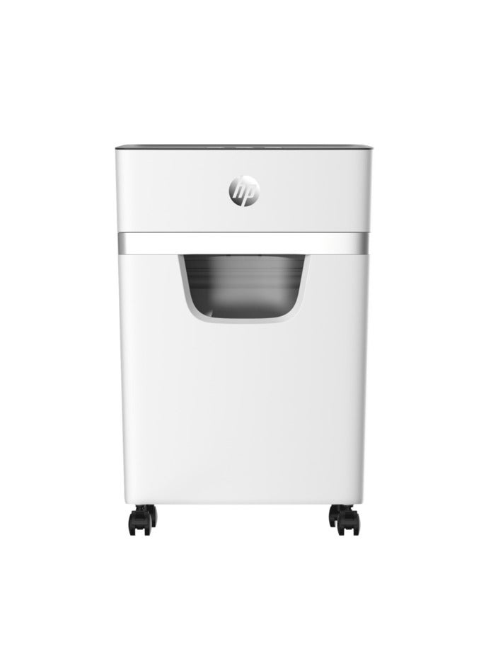 HP OneShred 10MC Office Paper Shredder Machine, P-4 Security, Micro Cut, 10 Sheets, 25L Bin - 2805 White  - Image 2