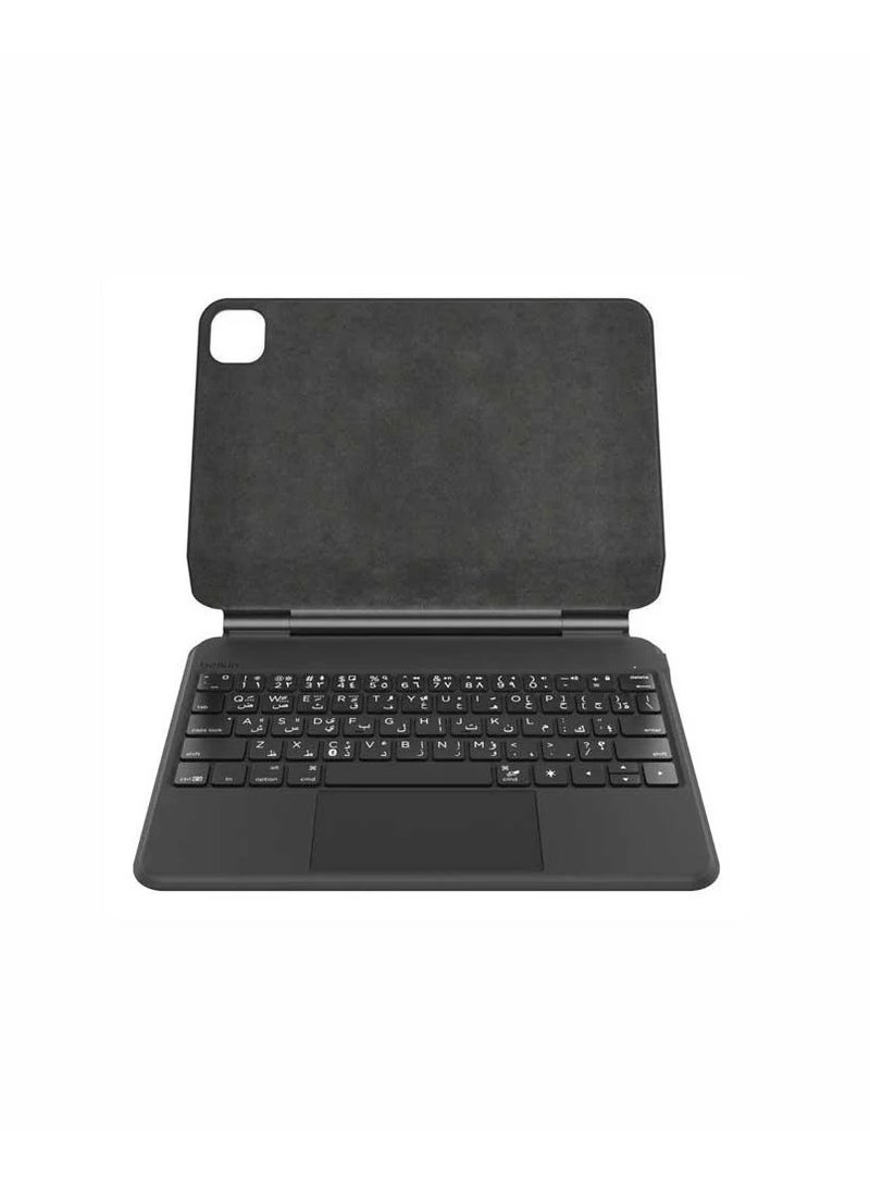 Belkin Keyboard Folio MagSafe for iPad Pro 11 (M4)2024 - Sleek Keyboard Folio Compatible with iPad Pro 11 (M4) - Full Protection with MagSafe Functionality - Comfortable Typing Experience - Perfect for Work and On-the-Go Use. BLACK - Image 1