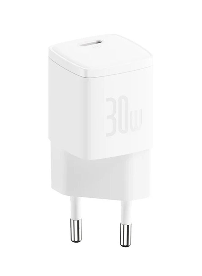 بيسوس - OS-Baseus Cube Pro Fast Charger 1C 30W EU White - Image 1
