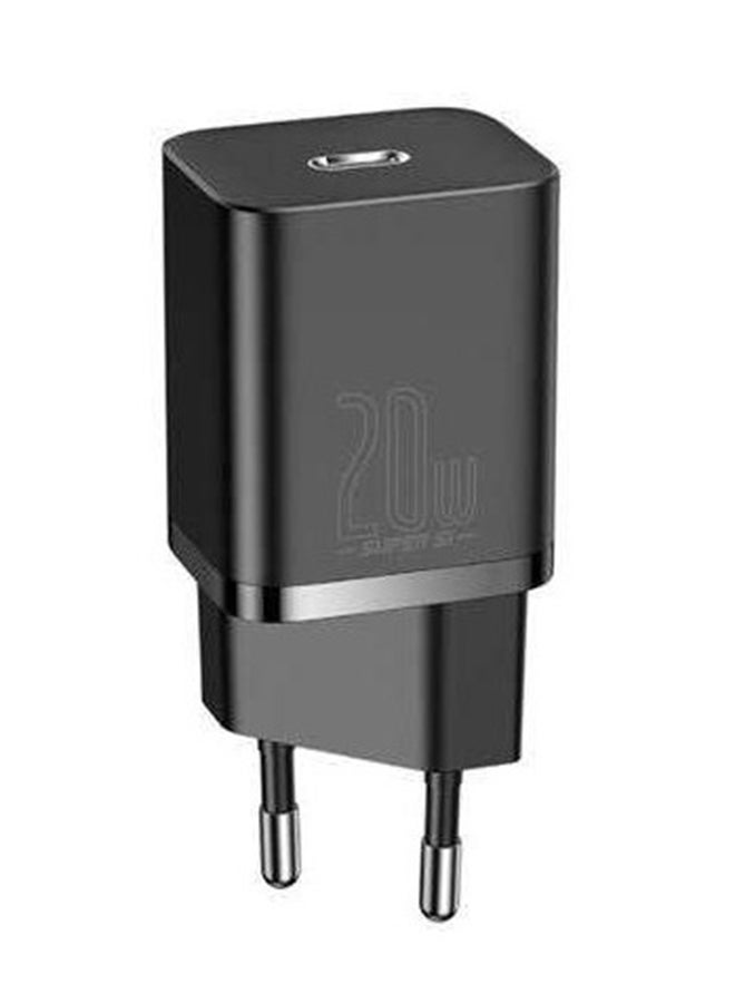 بيسوس Super Si Quick Charger 1C 20W EU Black - Image 1
