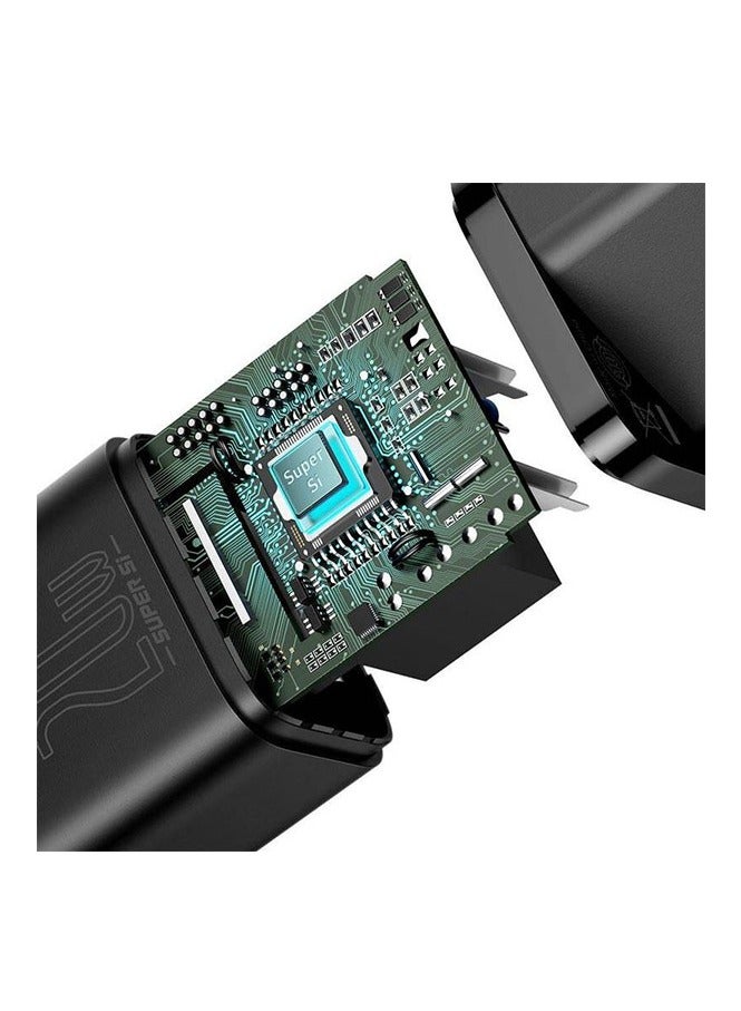 بيسوس Super Si Quick Charger 1C 20W EU Black - Image 5