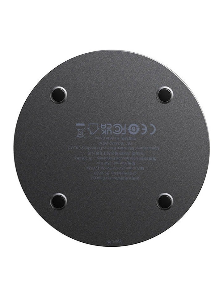 بيسوس Simple 2 Wireless Charger 15W Cluster Black（Include: Cable Type-C To Type-C 24W 12V/2A 1m Cluster Black - Image 2