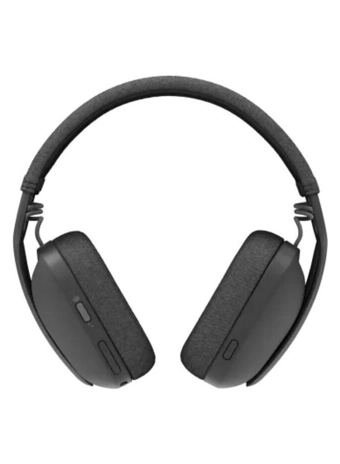 Logitech - Zone Vibe Wireless Headset, Teams Version, 40mm Audio Drivers, Flip-to-Mute Noise-Canceling Microphone, Bluetooth 5.2, Up to 20 Hour Battery Life, 1x USB Type-C| 981-001157 Graphite - Image 1
