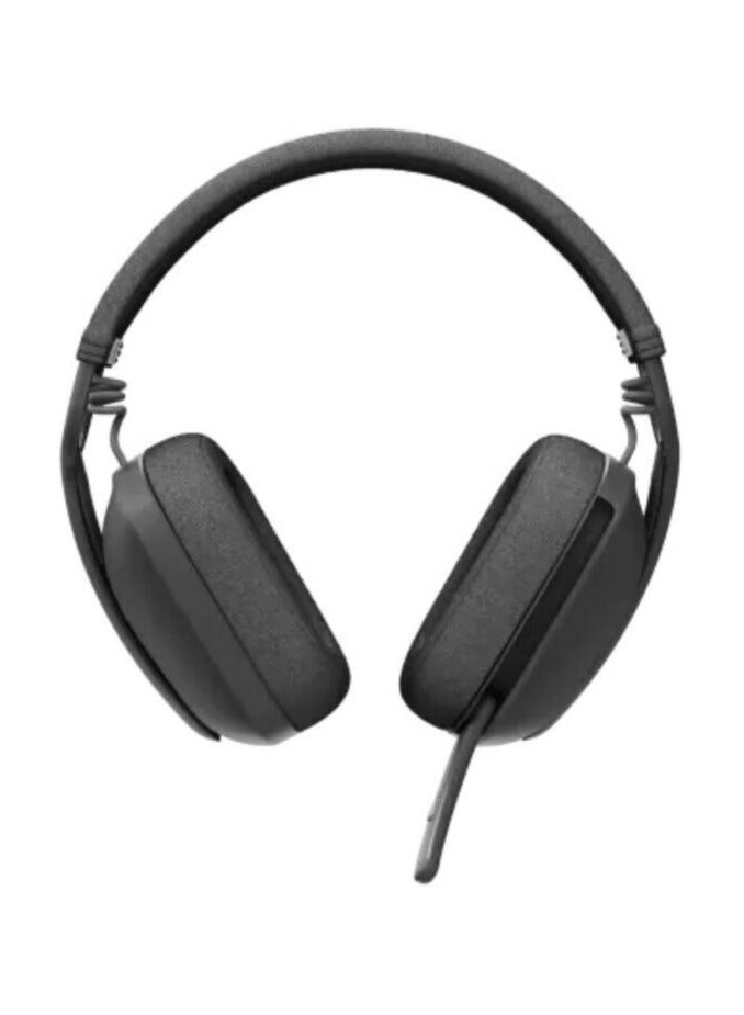 Logitech - Zone Vibe Wireless Headset, Teams Version, 40mm Audio Drivers, Flip-to-Mute Noise-Canceling Microphone, Bluetooth 5.2, Up to 20 Hour Battery Life, 1x USB Type-C| 981-001157 Graphite - Image 1