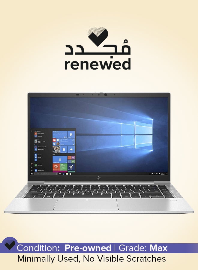 HP Renewed - EliteBook 840 G7 Laptop With 14-Inch Touch-Screen Full HD Display ,Intel Core i5-10310U/Quad Core/10th Gen/16GB RAM/512GB SSD/Intel UHD 600 Graphics/Windows 10 Pro English Metallic Silver  - Image 1