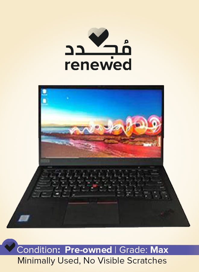 لينوفو Renewed - ThinkPad X1 Carbon Gen 6 Laptop With 14-Inch Full HD Display,Intel Core i5-8350U/Quad Core/8th Gen/16GB RAM/256GB SSD/‎Intel HD 630 Graphics/Windows 10 Pro English Deep Black  - Image 1
