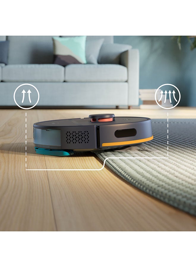 فيليبس روبوت مكنسة وممسحة HomeRun 2000 - مدة تشغيل تصل إلى 120 دقيقة، قوة شفط 6000 باسكال، مدعوم بتطبيق HomeRun، رادار LDS - Image 3