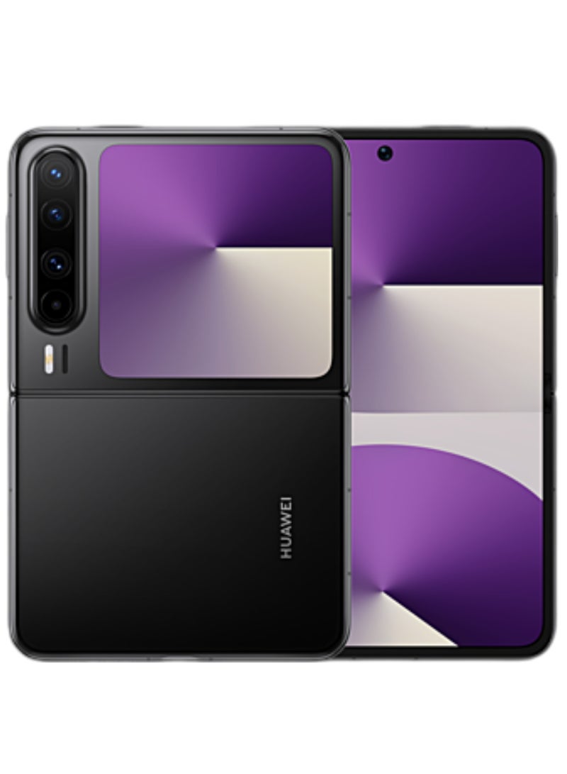 HUAWEI - Huawei Pura X Foldable Phone 512GB 12GB RAM Black With 6.3-Inch 16:10 Wide Inner Screen HarmonyOS 5.0.1 and boasts a 6.3-inch internal OLED LTPO 2.0 display with a 1,320x2,120 pixels resolution, 120Hz refresh rate |50 MP, f/1.6, 23mm (wide), PDAF, OIS |4720 mAh Battery Chinese Version - Image 1