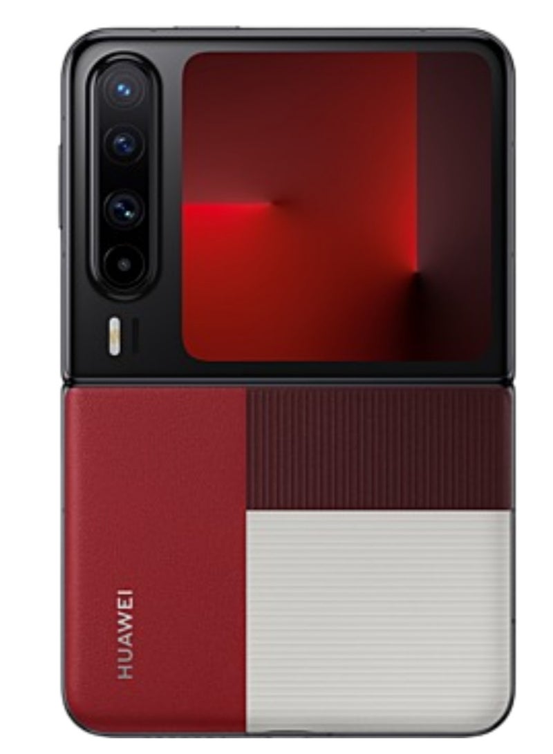 Huawei Pura X Foldable Phone 1TB 16GB RAM Red With 6.3-Inch 16:10 Wide Inner Screen HarmonyOS 5.0.1 and boasts a 6.3-inch internal OLED LTPO 2.0 display with a 1,320x2,120 pixels resolution, 120Hz refresh rate |50 MP, f/1.6, 23mm (wide), PDAF, OIS |4720 mAh Battery Chinese Version