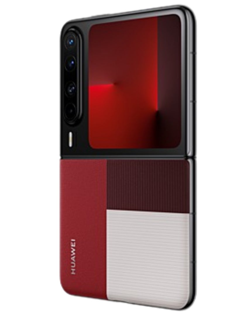 Huawei Pura X Foldable Phone 1TB 16GB RAM Red With 6.3-Inch 16:10 Wide Inner Screen HarmonyOS 5.0.1 and boasts a 6.3-inch internal OLED LTPO 2.0 display with a 1,320x2,120 pixels resolution, 120Hz refresh rate |50 MP, f/1.6, 23mm (wide), PDAF, OIS |4720 mAh Battery Chinese Version