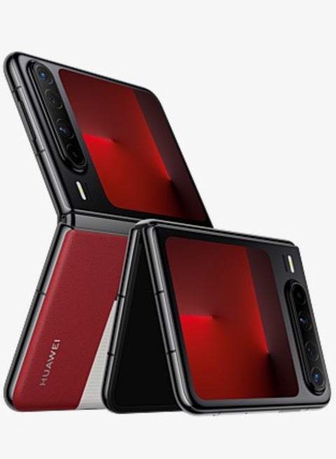 Huawei Pura X Foldable Phone 512GB 16GB RAM Red With 6.3-Inch 16:10 Wide Inner Screen HarmonyOS 5.0.1 and boasts a 6.3-inch internal OLED LTPO 2.0 display with a 1,320x2,120 pixels resolution, 120Hz refresh rate |50 MP, f/1.6, 23mm (wide), PDAF, OIS |4720 mAh Battery Chinese Version
