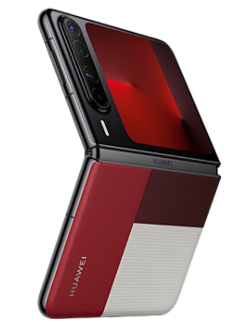 Huawei Pura X Foldable Phone 512GB 16GB RAM Red With 6.3-Inch 16:10 Wide Inner Screen HarmonyOS 5.0.1 and boasts a 6.3-inch internal OLED LTPO 2.0 display with a 1,320x2,120 pixels resolution, 120Hz refresh rate |50 MP, f/1.6, 23mm (wide), PDAF, OIS |4720 mAh Battery Chinese Version