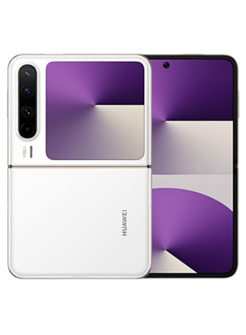 HUAWEI - Huawei Pura X Foldable Phone 512GB 12GB RAM White With 6.3-Inch 16:10 Wide Inner Screen HarmonyOS 5.0.1 and boasts a 6.3-inch internal OLED LTPO 2.0 display with a 1,320x2,120 pixels resolution, 120Hz refresh rate |50 MP, f/1.6, 23mm (wide), PDAF, OIS |4720 mAh Battery Chinese Version - Image 1