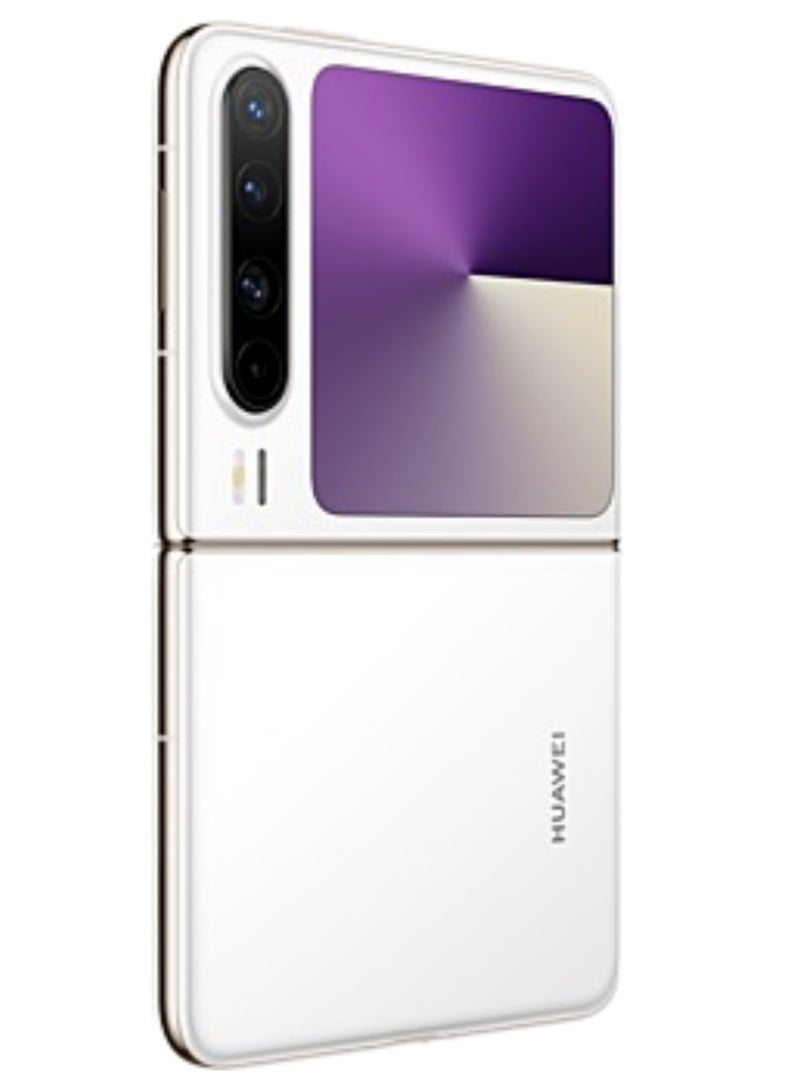 HUAWEI - Huawei Pura X Foldable Phone 512GB 12GB RAM White With 6.3-Inch 16:10 Wide Inner Screen HarmonyOS 5.0.1 and boasts a 6.3-inch internal OLED LTPO 2.0 display with a 1,320x2,120 pixels resolution, 120Hz refresh rate |50 MP, f/1.6, 23mm (wide), PDAF, OIS |4720 mAh Battery Chinese Version - Image 1